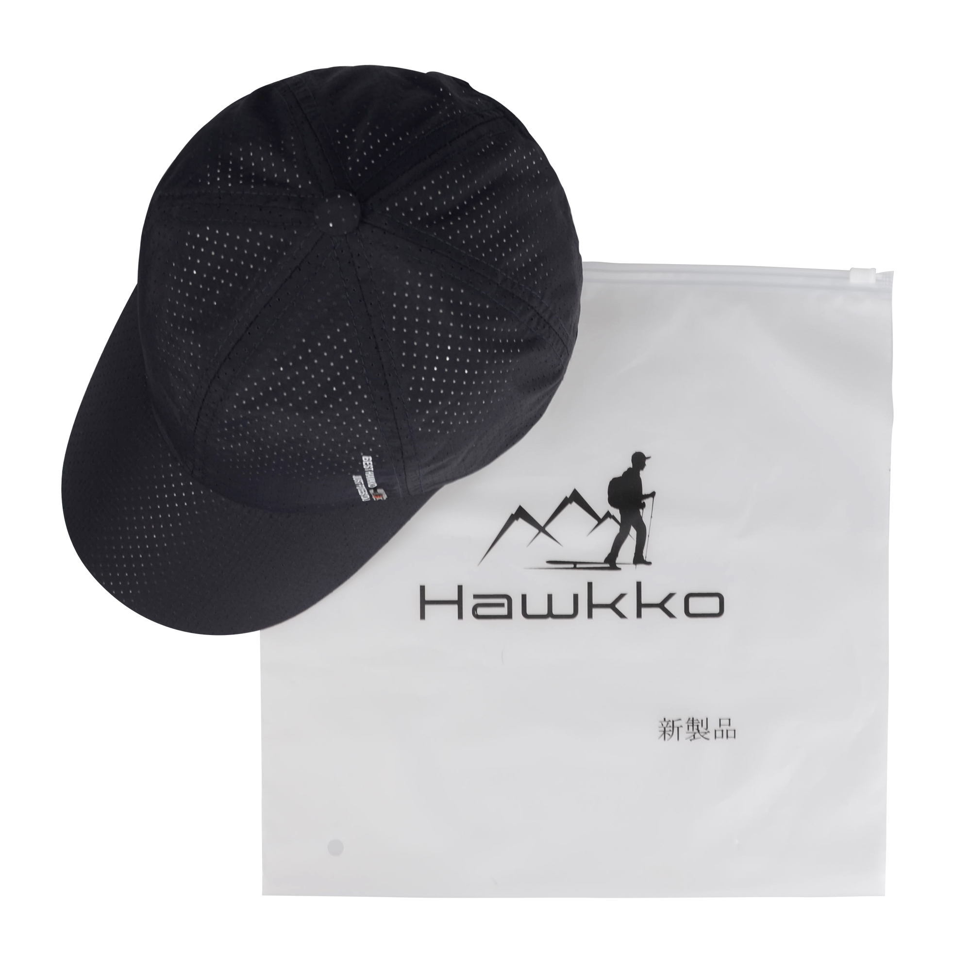 Hawkko Summer Baseball Cap Cooling Mesh Hat Adjustable Breathable Lightweight Cap Hat for Cycling Running Fishing Outdoor(Navy)